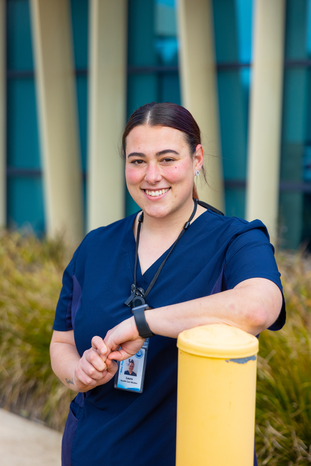 Laura working for Moyne Health services