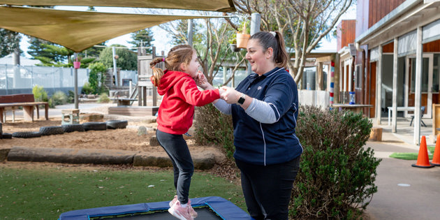 Emily Jackson studied the Certificate III Early Childhood Education and Care at South West TAFE.