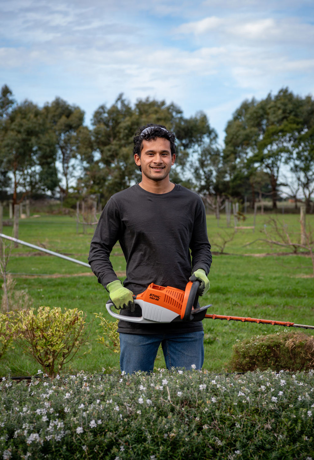 Riley Ika studied Certificate III in Parks and Gardens at South West TAFE.