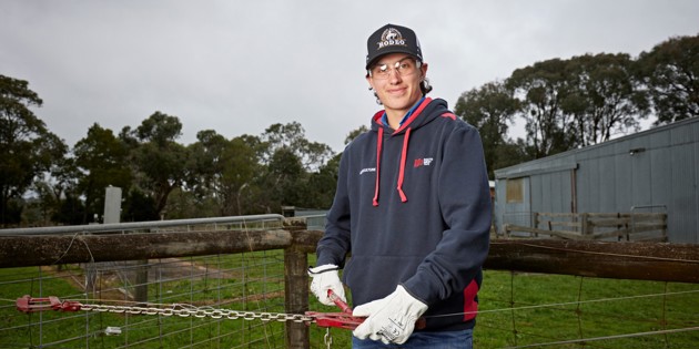 Luke Pickering studied an Agriculture VET DSS course at South West TAFE.