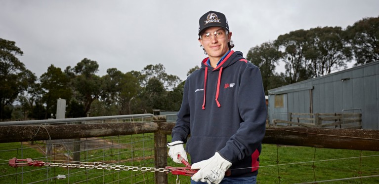 Luke Pickering studied an Agriculture VET DSS course at South West TAFE.