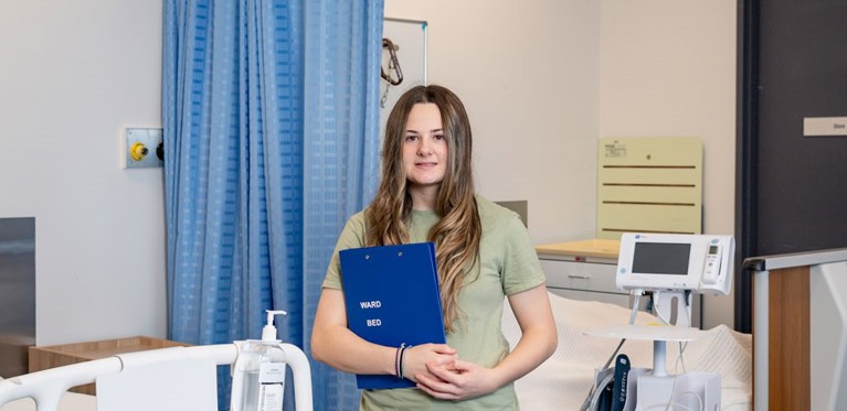 Skyla Couch studied a Health Services Assistance VET DSS course at South West TAFE.